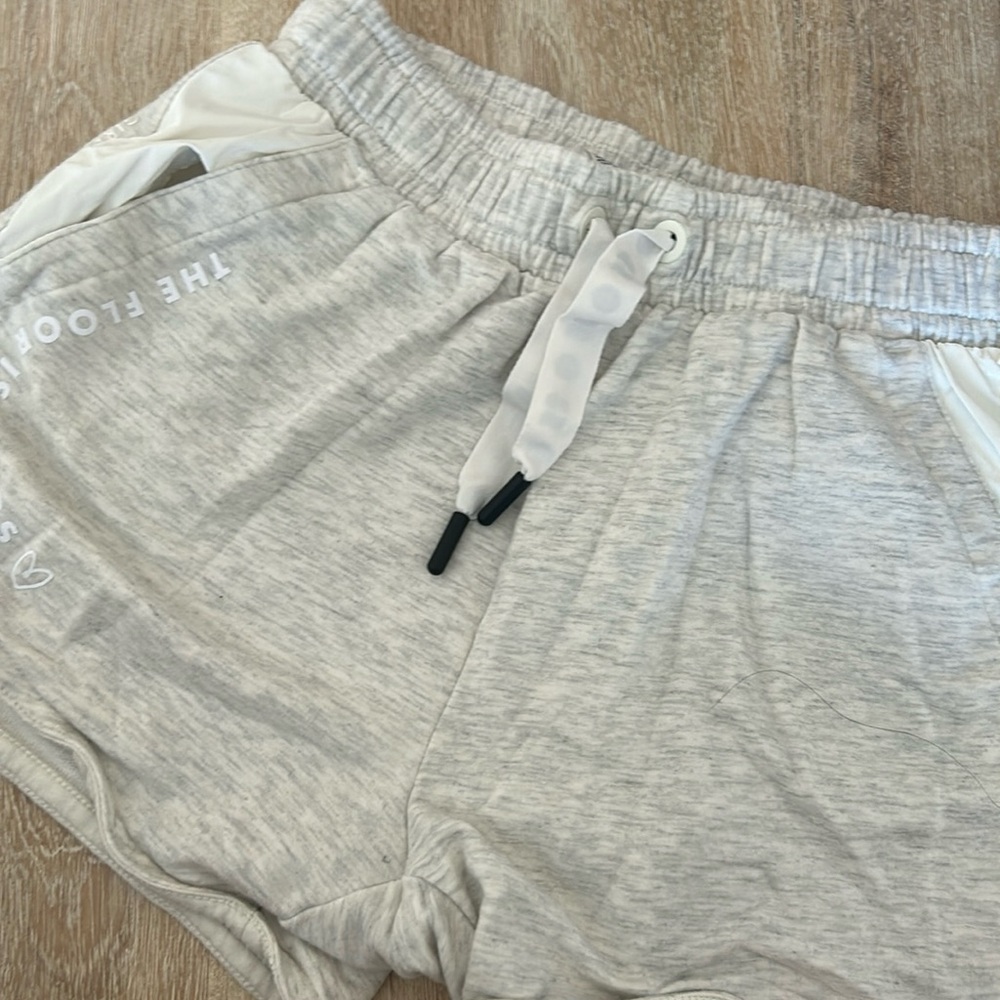 Athleta Girl x Simone Biles - Light grey sweat shorts